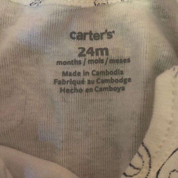 Carter’s Baby Bodysuit 24M – Neutral Animal Print One-Piece | Unisex Cotton - Picture 6 of 7